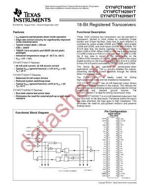 74FCT16501ATPVCTG4 datasheet  